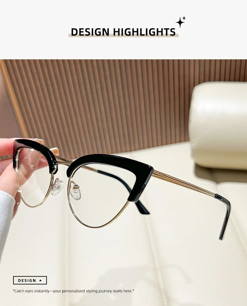 KANSEPT Woman Glasses in Trend Optical Lenses for Women Eyeglasses Women's Eyeglass Frame Transparent Eyepieces Eyewear Lunette