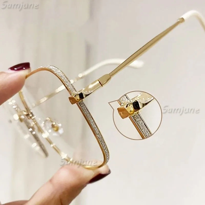 Photochromic Anti Radiation Glasses for Woman Shades for Woman Man Transition Eyewear Replaceable Lens Oversized Frames