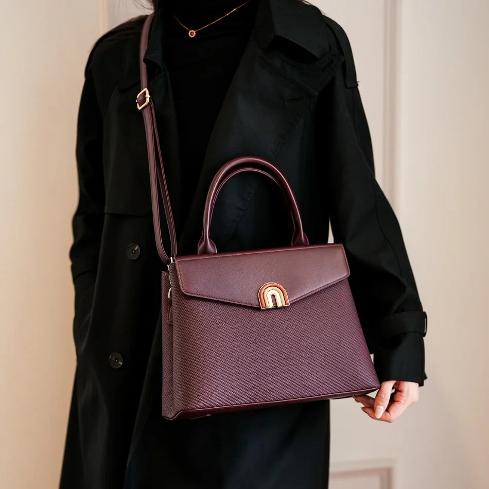 Women Hand Bags Luxury Ladies Top-Handle Bags High Quality Pu Leather Crossbody Bags for Women Elegant Female Tote Shoulder Bag