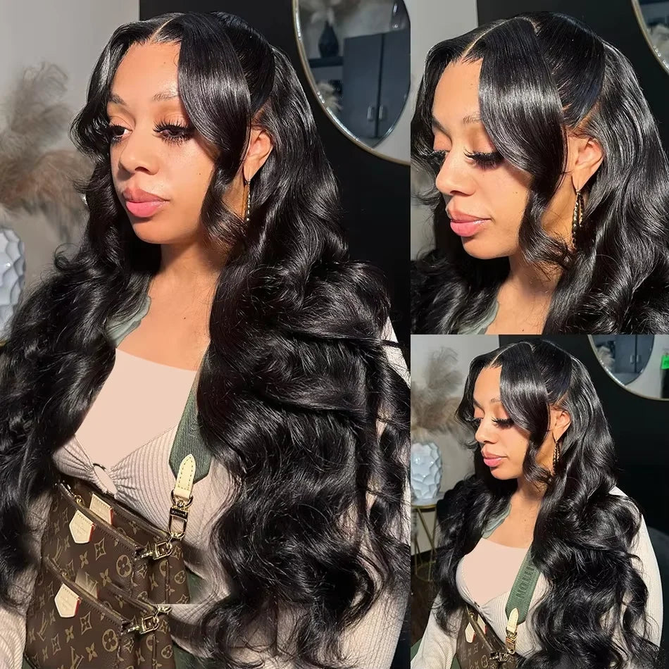 300% 30 40 Inch Body Wave 13x6 Hd Lace Frontal Wig Human Hair Brazilian Pre Plucked Lace Wigs For Women 13x4 Lace Front Wig 13x7