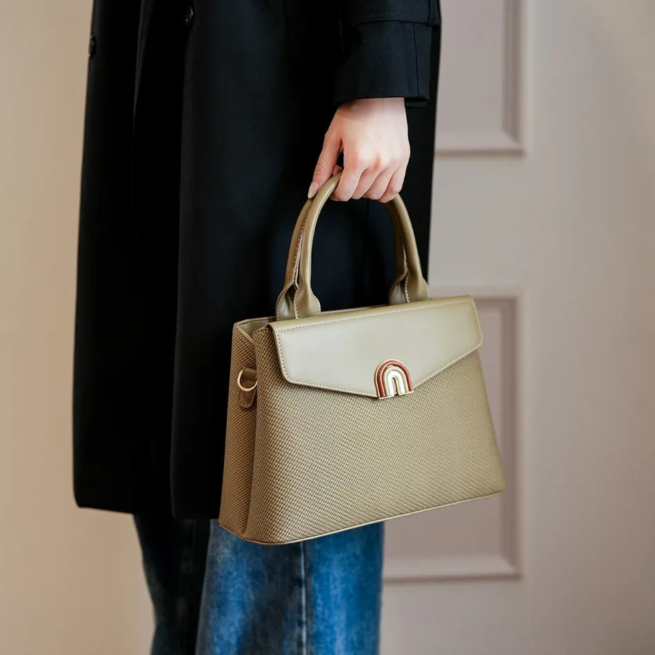 Women Hand Bags Luxury Ladies Top-Handle Bags High Quality Pu Leather Crossbody Bags for Women Elegant Female Tote Shoulder Bag