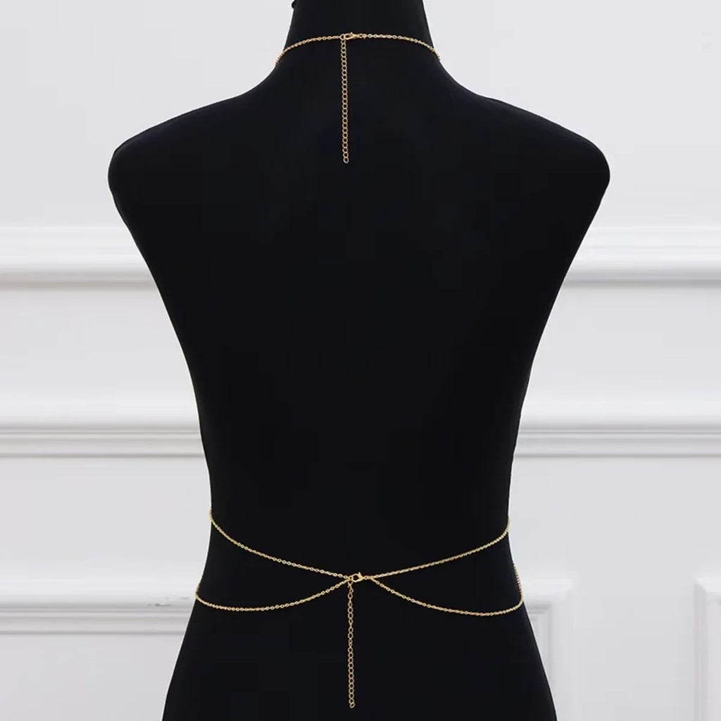 Trendy Cross-Body Body Chain ✨ Sexy Minimalist Integrated Link Jewelry – Versatile Fashion Accessory & Gift for Women