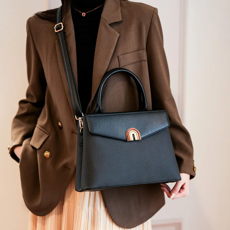 Women Hand Bags Luxury Ladies Top-Handle Bags High Quality Pu Leather Crossbody Bags for Women Elegant Female Tote Shoulder Bag