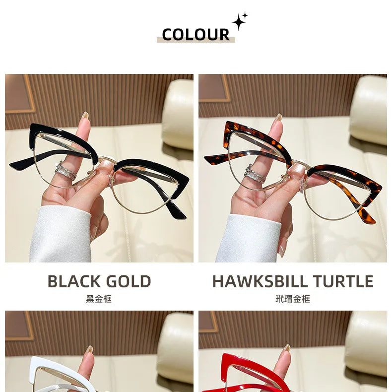 KANSEPT Woman Glasses in Trend Optical Lenses for Women Eyeglasses Women's Eyeglass Frame Transparent Eyepieces Eyewear Lunette